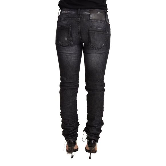 Acht Stacked Hem Distressed Jeans Women Black Jeans & Pants - Picture 3 of 3